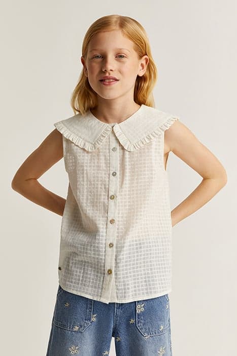 EMMA BLOUSE GIRLS OFF WHITE by Scalpers