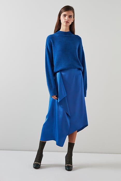 TK ZOE BOXY KNIT JUMPER BLUE by LK Bennett