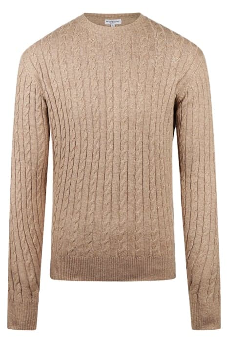 CABLE CREW NECK SWEATER SAND by McGregor