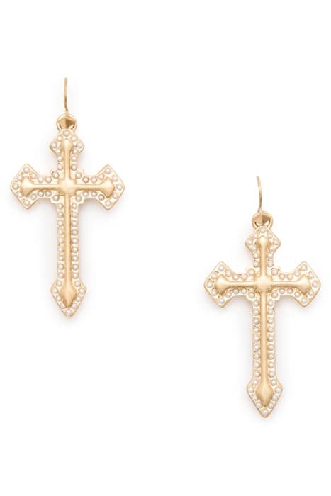 TILLEY CROSS EARNGS WARM BRASS/WHITE by AllSaints