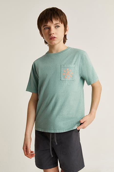 STONE POCKET TEE KIDS LIGHT DUCK by Scalpers