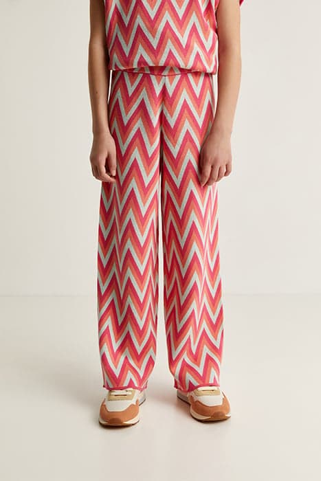 ZIGZAG PANTS GIRLS PINK by Scalpers