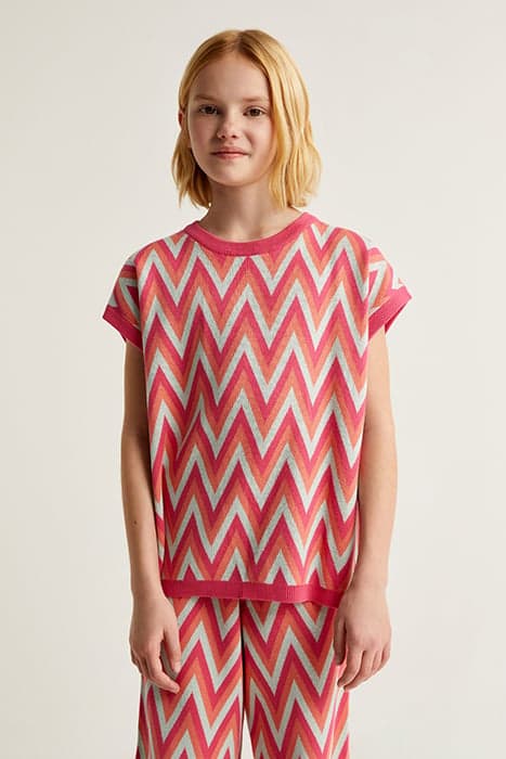 ZIGZAG SS TRICOT GIRLS PINK by Scalpers