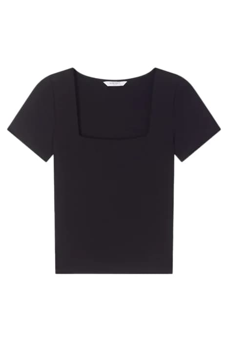 TJ TASHA SQUARE NECK TOP BLACK/WHITE by LK Bennett