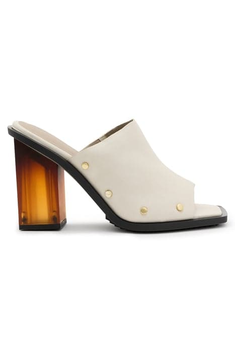 KELLY PLEXI MULE PARCHMENT WHITE by AllSaints