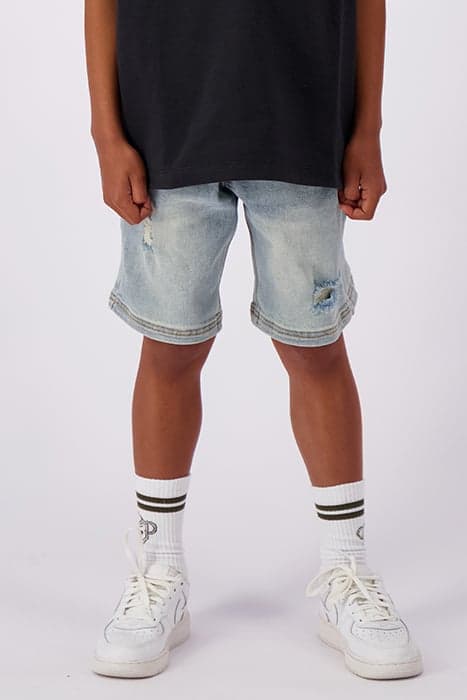 JR. STRAIGHT FIT DENIM SHORTS LIGHT BLUE by Black Bananas