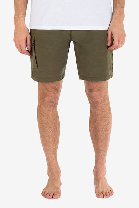 H2O DRI NOMAD CARGO 19 WALKSHORT OLIVE by Hurley