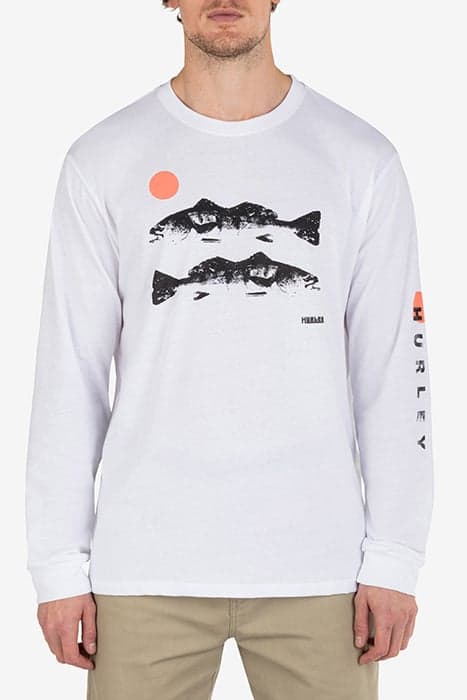 EVD SEABASS N SUN LONG SLEEVE WHITE by Hurley