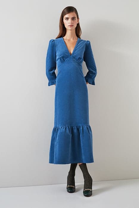 DR DEBORAH CORD DRESS BLUE by LK Bennett