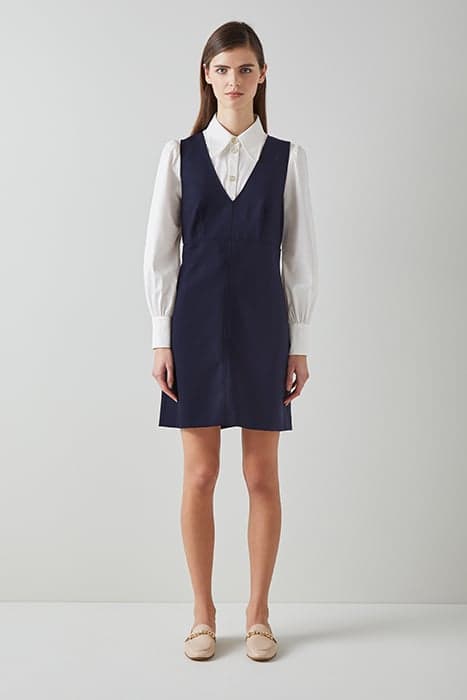 DR MARINER PINAFORE DRESS NAVY by LK Bennett