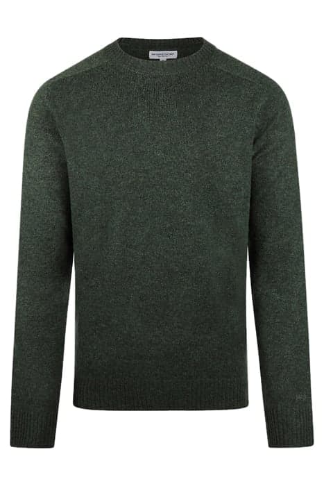 LAMBSWOOL CREW NECK SWEATER DARK SAGE by McGregor