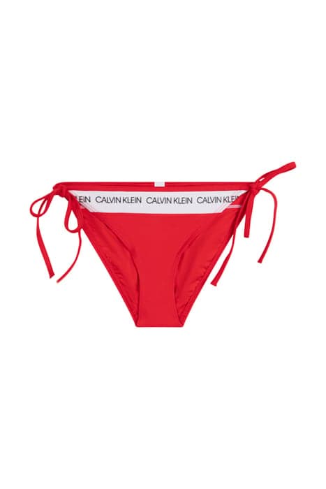 STRING SIDE TIE BIKI RED by Calvin Klein