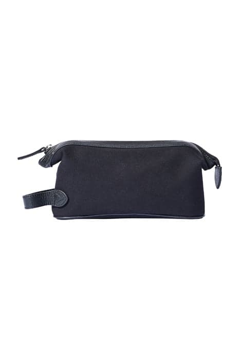 WASH BAG BLACK CANVAS BLACK by Baron