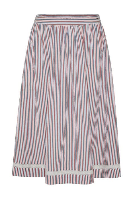 TJW SEERSUCKER STRIPE SKIRT WHITE / MULTI by Tommy Hilfiger