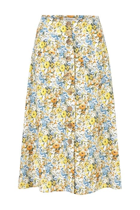 MIDI SKIRT PRINTED WHITE by Rich & Royal