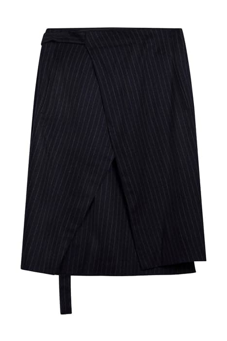 DOUBLE WRAP SKIRT NAVY/CHALK by Filippa K