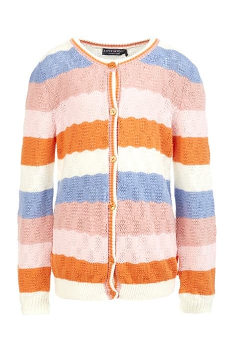 COLORFUL STRIPED CARDIGAN PINK by River Woods