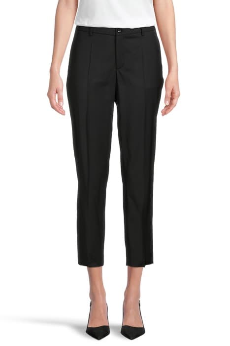 LUISA CROPPED COOL WOOL SLACK BLACK by Filippa K