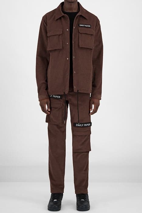 BROWN CORDUROY CARGO PANTS by Daily Paper