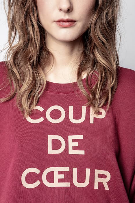 PORTLAND COUP DE COEUR SWEAT BORDEAUX by ZADIG&VOLTAIRE