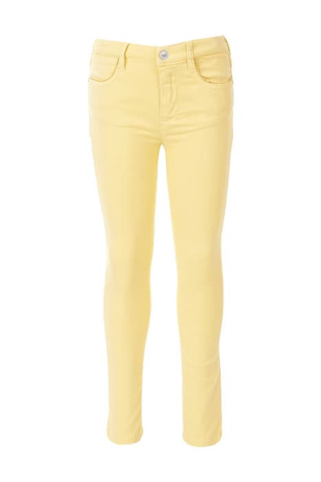 FITTED PANT WITH LACE POCKETS YELLOW by River Woods