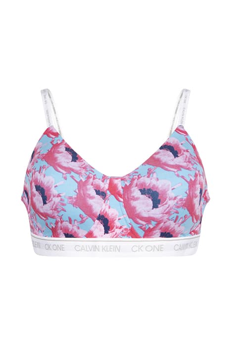 LGHT LINED BRALETTE PROSPER FLORAL PRINT_PINK SMOOTHIE by Calvin Klein