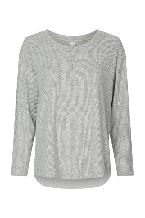 L/S HENLEY GREY HEATHER by Calvin Klein