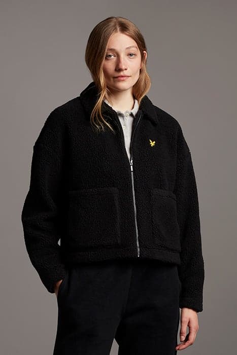 SHEARLING JACKET JET BLACK by Lyle & Scott