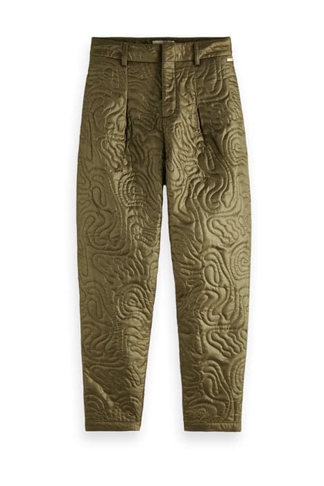 QUILTED TAPERED-LEG MID-RISE PANTS WITH REPREVE® FILLING OLI by Scotch & Soda