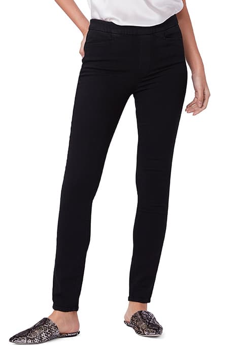 HOXTON ULTRA SKINNY PULL ON BLACK SHADOW by PAIGE