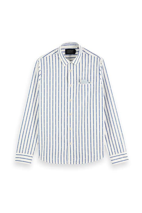 REGULAR FIT- COTTON FIL-COUPE MINI JACQUARD SHIRT COMBO B by Scotch & Soda