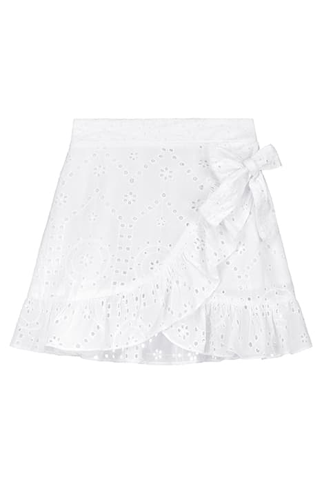 GIRLS CALIFORNIA SKIRT BRODERIE ANGLAISE BRIGHT WHITE by Shiwi