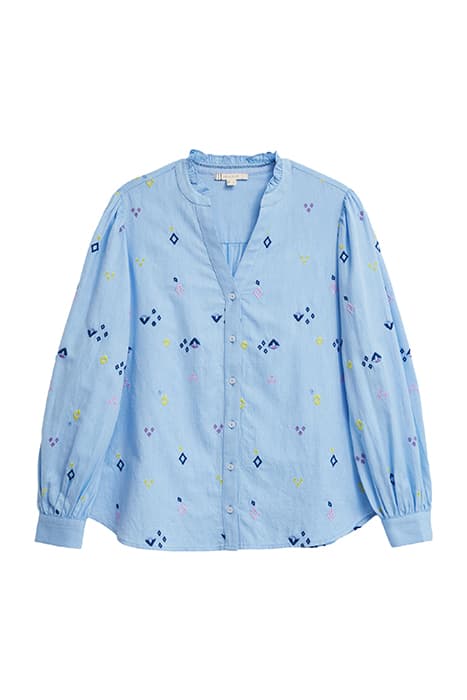 EMBROIDERED SHIRT BLUE MULTI by White Stuff