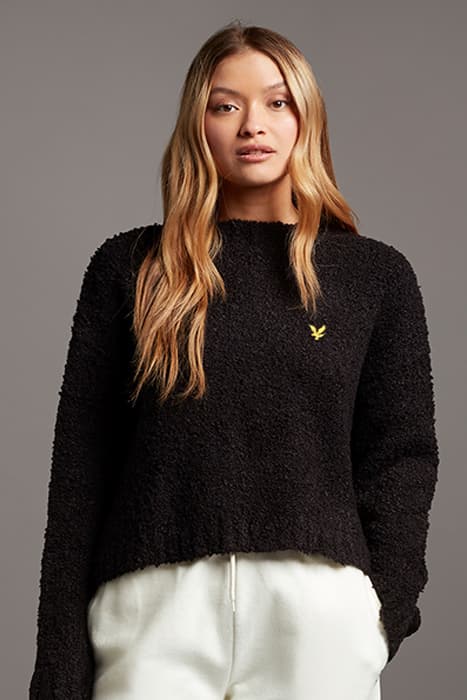 BOUCLE JUMPER JET BLACK by Lyle & Scott