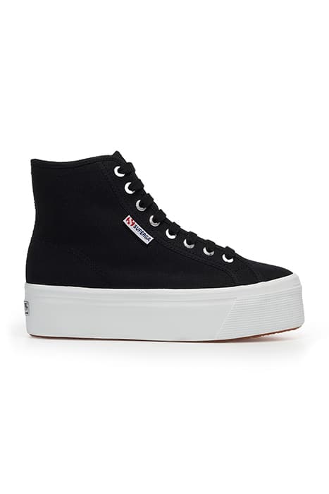 2708 HI TOP BLK-FWH by Superga