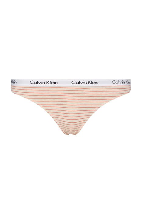 THONG FEEDER STRIPE_OATMEAL HEATHER by Calvin Klein