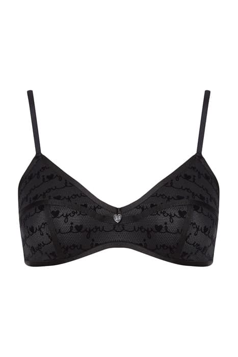 UNLINED TRIANGLE BLACK_I HEART YOU by Calvin Klein