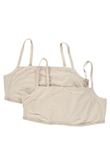 UNLINED BRALETTE 2PK (FF) BEECHWOOD/BEECHWOOD by Calvin Klein