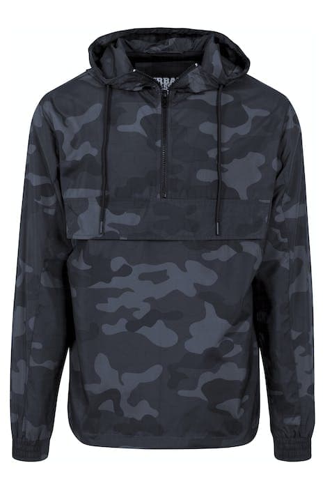 CAMO PULL OVER WINDBREAKER DARKCAMO by Urban Classics