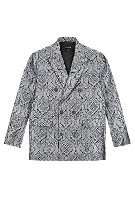 GREY BLUE BRAIDS LILO BLAZER by Daily Paper