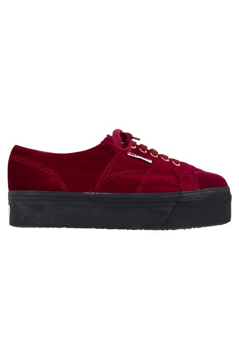 2790VELVETW DKRED by Superga