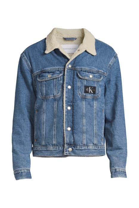 REGULAR SHERPA DENIM JACKET DENIM LIGHT by Calvin Klein