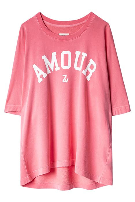 PORTLAND AMOUR SWEAT MC CO/MOD ROSE TEA by ZADIG&VOLTAIRE