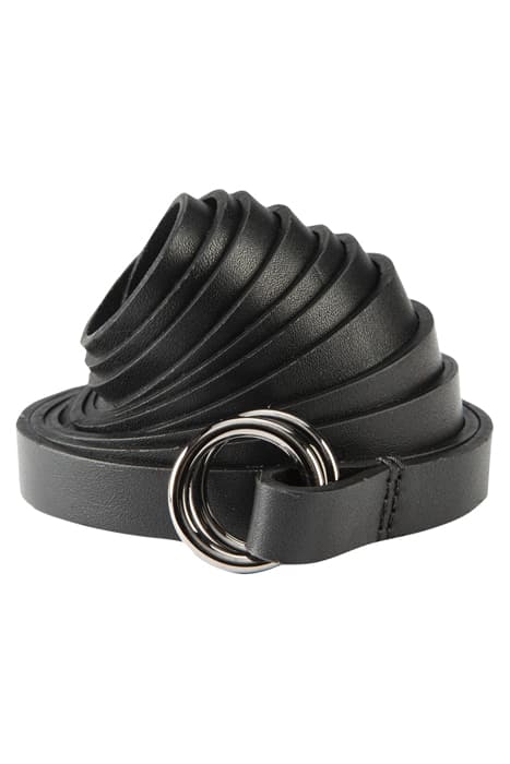 SLENDER LEATHER BELT BLACK by Luisa Cerano