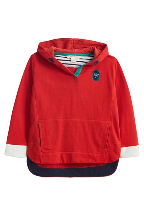 SKATER HOODED SWEAT RED PR by White Stuff