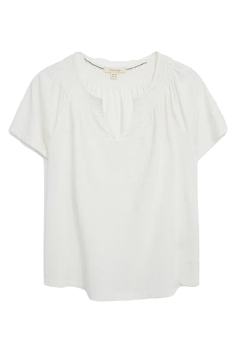 LUELLA EMBROIDERED TOP NAT WHITE by White Stuff