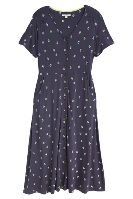 AMELIA ECO VERO JERSEY DRESS PURPLE MLT by White Stuff