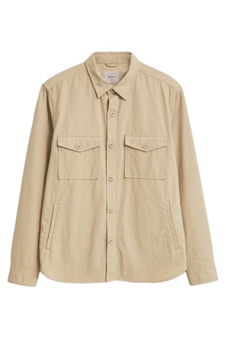 ALDER RIPSTOCK OVERSHIRT DK NAT by White Stuff