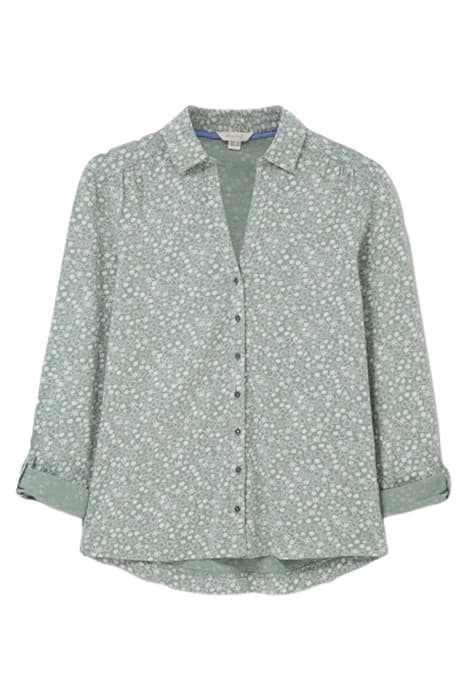 ANNIE JERSEY SHIRT GREEN MLT by White Stuff