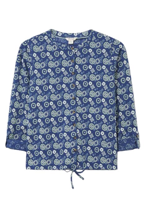 TIA HIE HEM JERSEY SHIRT BLUE MLT by White Stuff